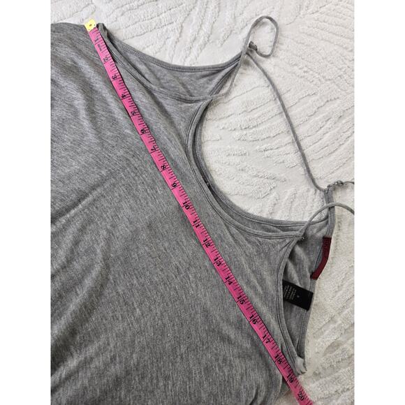 🎄 Red by BKE EUC flowy layered ruffle tank cami top Small heather grey - Picture 11 of 17